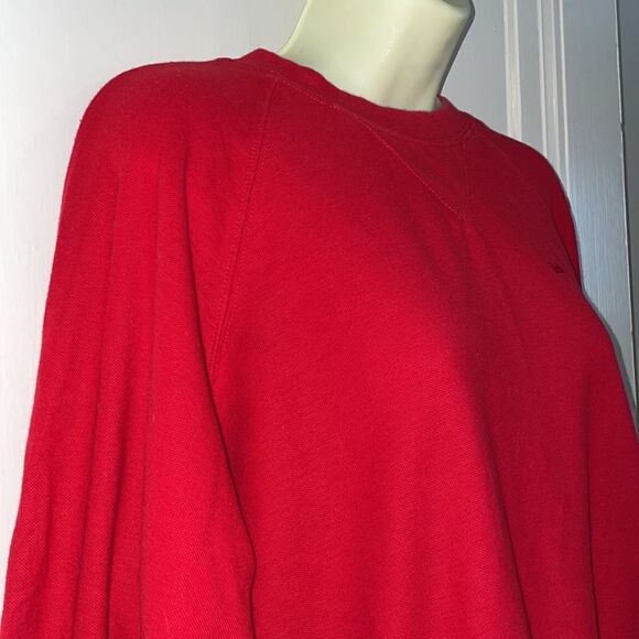 Vtg 80s Gloria Vanderbilt red cotton knit long sleeved top - Picture 6 of 9